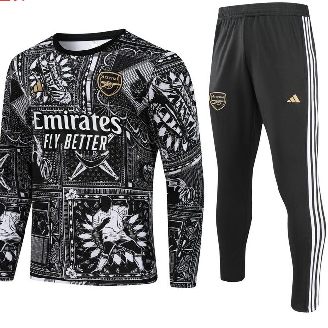 Arsenal x Ian wright 23/24 Half-Zip Youth TrackSuit