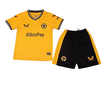 Wolverhampton Wanderers FC 23/24 Youth Home Full Kit
